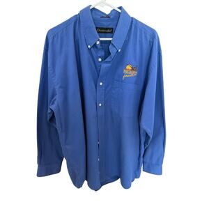 SKU 2259 Dunbrooke Pheasants Forever Men XL Blue Long Sleeve Milestone Shirt